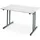 Klaptafel Vrijstaand 140x70 Cm Onderstel Zwart Blad Lichtgrijs