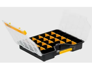Assortimentsbak,HxBxD 62x365x295mm,PP,koffer zwart/geel - 2