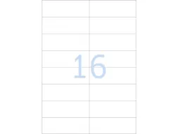 Gekleurde Etiketten 105x37mm Fluor Oranje 42417