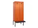 locker met bank,voor scheiding van kleding,HxBxD 2120x800x815mm,2vak