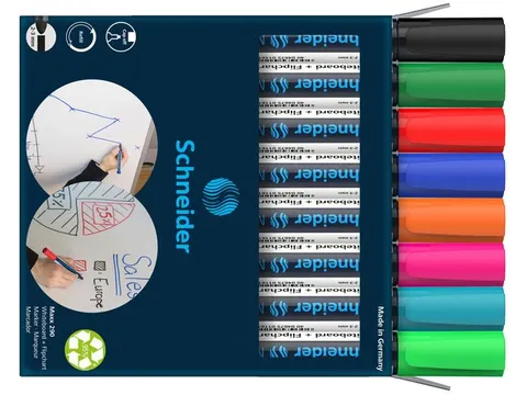 Maxx 290 whiteboardmarker 2-3mm rond assorti 6 + 2 gratis