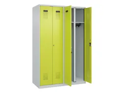 locker voor scheiding van kleding,HxBxD 1850x1200x500mm,4vak