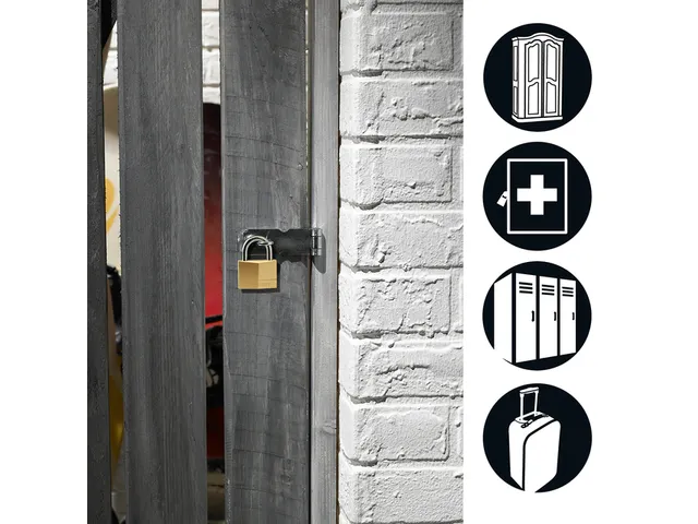 Hangslot MasterLock 4 gelijksluitend messing 50mm