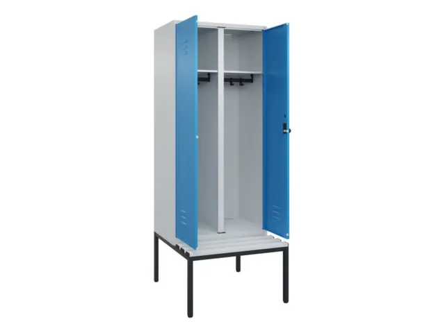locker voor scheiding van kleding,HxBxD 2120x800x815mm,2vak
