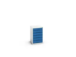 ladekast HxBxD 800x525x550mm 6laden romp RAL7035 front RAL5010