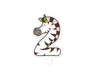 Jungle candle 2 Zebra - 1