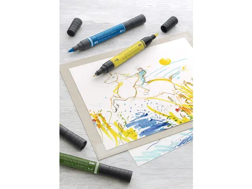 Tekenstift Faber-Castell Pitt Artist Pen duo marker 118 scharlakenrood