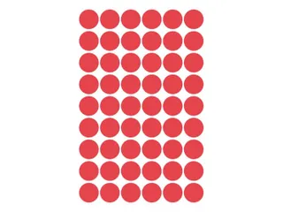 Etiket Avery Zweckform 3141 Rond Ø12mm Rood 270 Stuks - 4