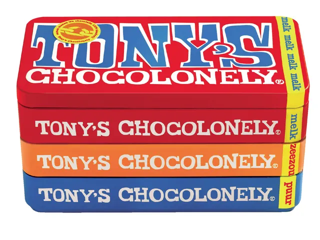 Chocolade Tony's Chocolonely Reep 3x 180 gram in Blik