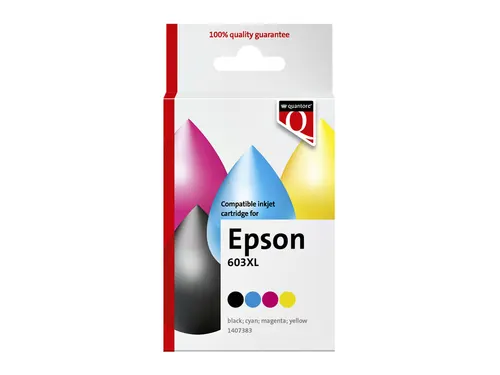 Inktcartridge Quantore alternatief tbv Epson 603XL zwart + 3 kleuren