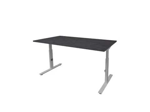 Bureau Linesto Plus Hoogte instelbaar 180x90 houtprint schaduw alu