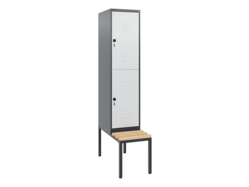 Dubbeldekse dekenkist,HxBxD 1950x400x815mm,1x2vak.,vak B 400mm