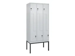 Z-garderobekast,HxBxD 2120x900x500mm,vak B 150/300mm,draaigrendel