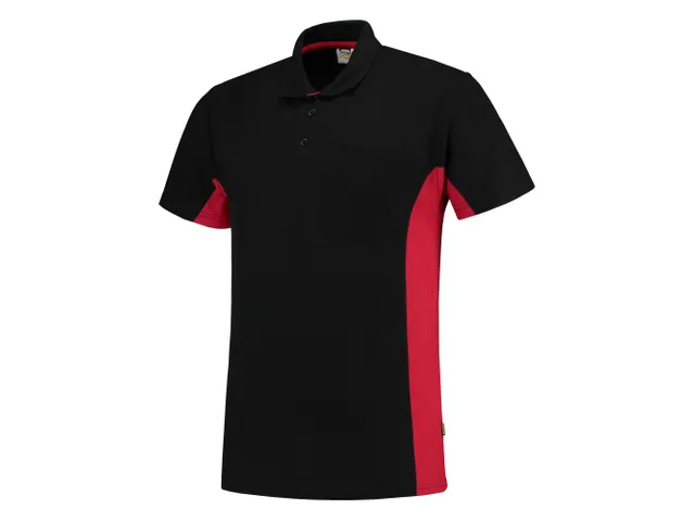 Tricorp TP2000 202002 Bicolor polo, rood/zwart, maat S, per stuk