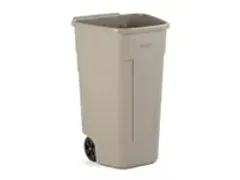 OUTLET Mobiele Container 100 Liter Beige Rubbermaid/ Deksel mobiele co