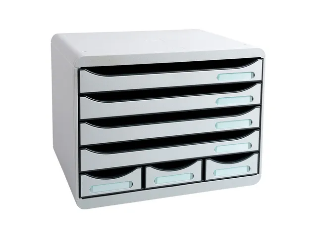 Store-box Mini Ladenblok 7 Laden Grijs