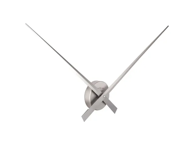 Wandklok- Ø 85 cm- Aluminium Zilver 'Hands'