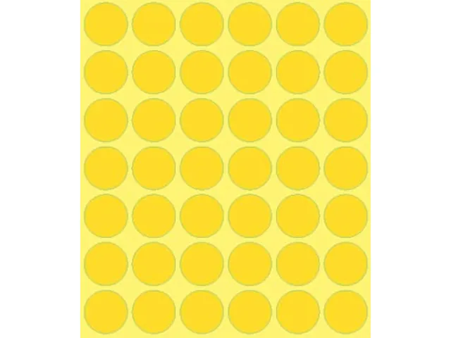 Avery Zweckform Ronde etiketten diameter 18 mm geel 1056 stuks