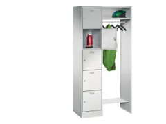 personeelsgarderobe cil.slot 1950x850x500mm 1x5 vakken 400mm RAL7035
