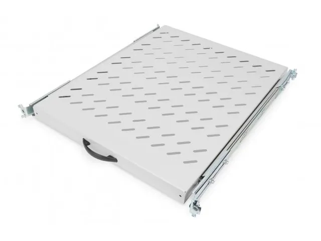 Uittrekbaar legbord voor 483mm 19'' Kast 40x484x568mm tot 25kg Grijs