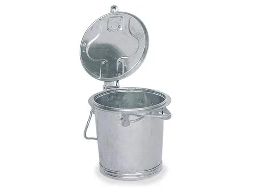 Vuilnisbak Staal 25 liter Ø Boven/Onder 400/305mm H400mm Beugelgreep