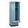 locker met bank,HxBxD 1950x600x815mm,2vak,vak B 300mm,cilinderslot