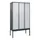 locker,HxBxD 2120x1200x500mm,3vak,vak B 400mm,cil.-slot,voetonderstel