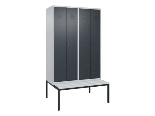 locker voor scheiding van kleding,HxBxD 2120x1200x815mm,4vak