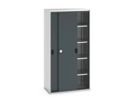 werkplaatskast 2000x1050x550mm 4xStalen bodem RAL7035 front RAL7016