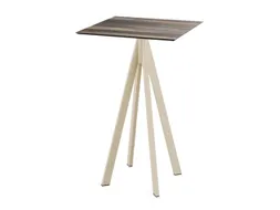 statafel,HxBxD 1090x700x700mm,rechthoekig,4voeten zandkleuren