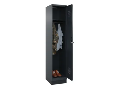 locker,HxBxD 1950x400x500mm,1vak,vak B 400mm,draaigrendel,sokkel