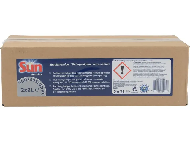 Bierglasreiniger Spoelglansmiddel tbv Aquafox doos 2x2ltr