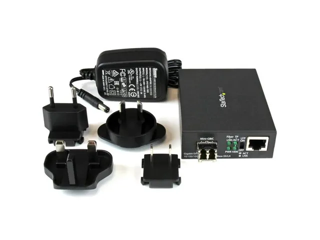 Gigabit Ethernet Glasvezel Media Converter 850nm Mm Lc 550m