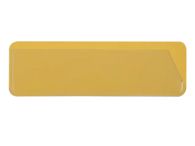 etikethouder,HxL 58x138mm,achterzijde magnetisch,geel