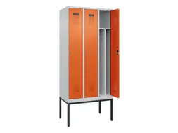locker voor scheiding van kleding,HxBxD 2120x900x500mm,3vak