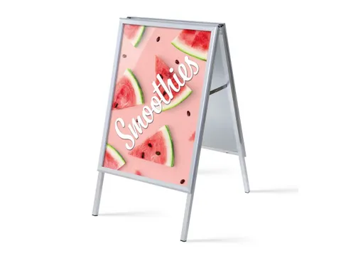 Stoepbord A1 complete set met print "Smoothies" Watermeloen