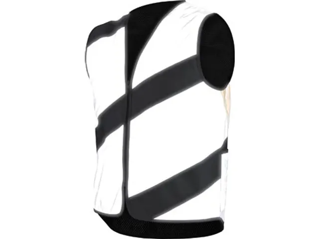 Roadie Jacket Full Reflective Fluohesje Grijs/Zilver Maat L