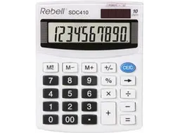 Calculator Rebell-SDC410-BX wit desktop