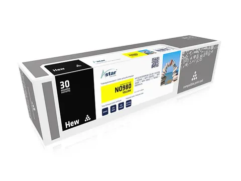 As15396 Astar Hp 980 Oj Inkt Geel Rebuilt 6600Pagina's Chip 110Ml