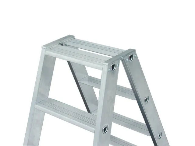 Escabeau Double Accès Aluminium Hauteur D'estrade 1 40M 2X6Marches