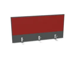 opzetpaneel bureau aanbouw achter MS-donkergrijs BN4011-rood 1200mm