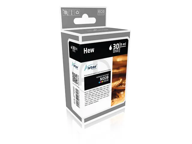 As15597 Astar Hp 28 Dj Inkt 3-Kleuren Rebuilt 240 Pagina's Chip 8Ml