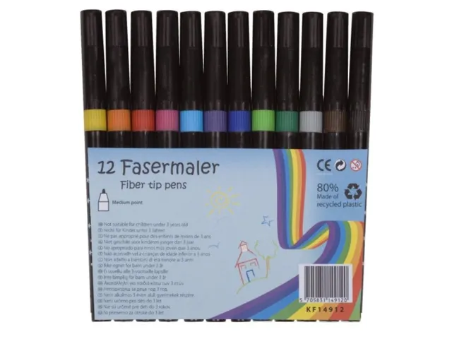 Viltstift Assorti Pak Van 12 Stuks