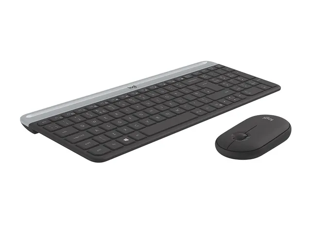 Clavier + souris sans fil RF Logitech MK470 QWERTY GB graphite