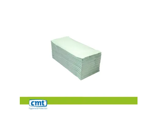 CMT Handdoekpapier Z-vouw Eco recycled 2-laags 25x23cm Groen 20x160st