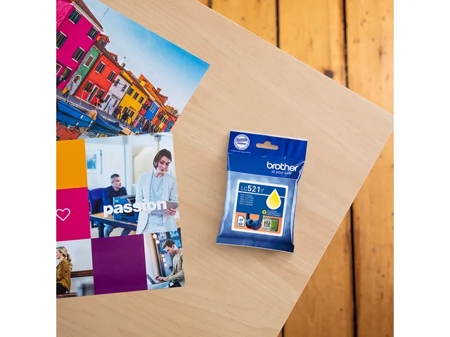 Inktcartridge Brother LC-521Y geel