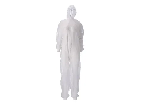 Coverall PP Non Woven Maat XXXL Wit Ritssluiting 50 Stuks