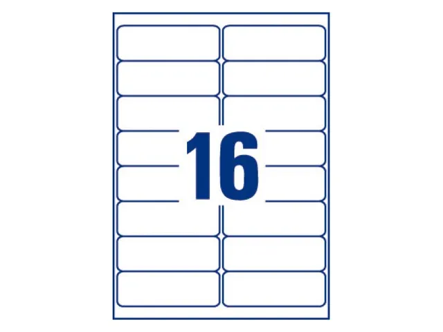 Etiket Avery J8162-100 99.1x33.9mm Inkjet Wit 1600 stuks