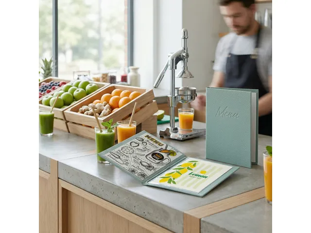 Porte-menu Securit Signature A5 vert