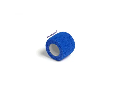 Detectaplast zelfhechtende snelpleister rol à 2,5cm x 4,5mtr blauw 48
